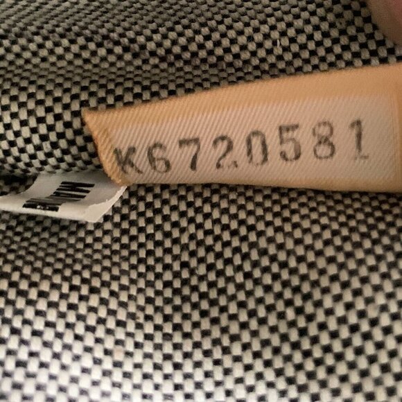 Dooney & Bourke Leather Trim Signature Buckle Satchel Grey Canvas Black Leather - Picture 3 of 13